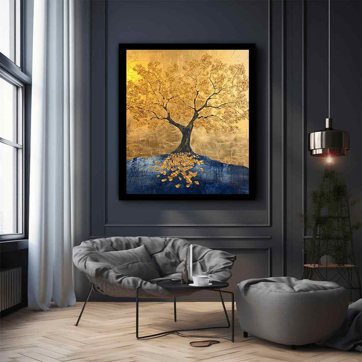 Gold Canvas Painting 