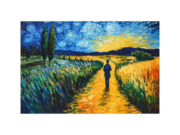 Walk Oil Painting