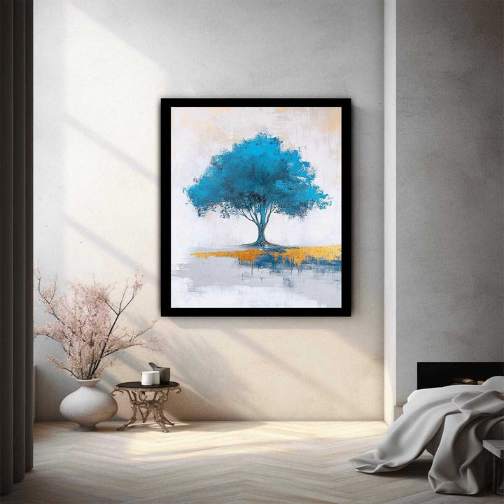 Blue Tree Painting 