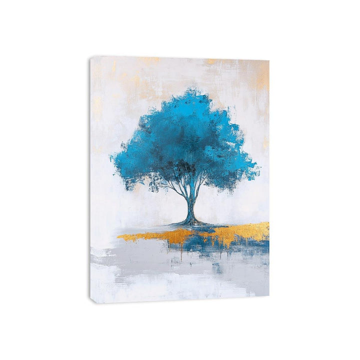 Blue Tree Canvas Painting 