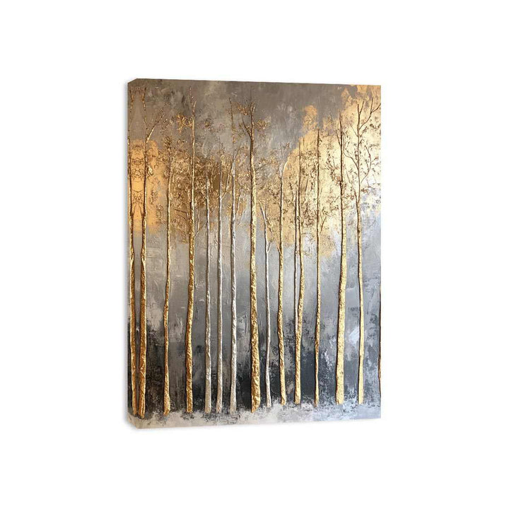 Gold Tree Canvas Painting 