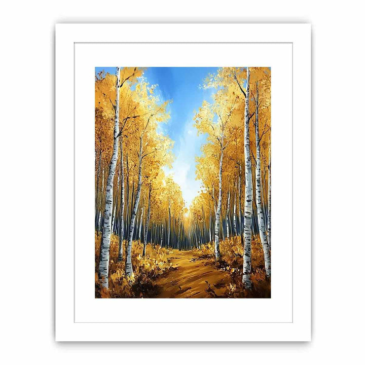 Gold Way Canvas Painting 