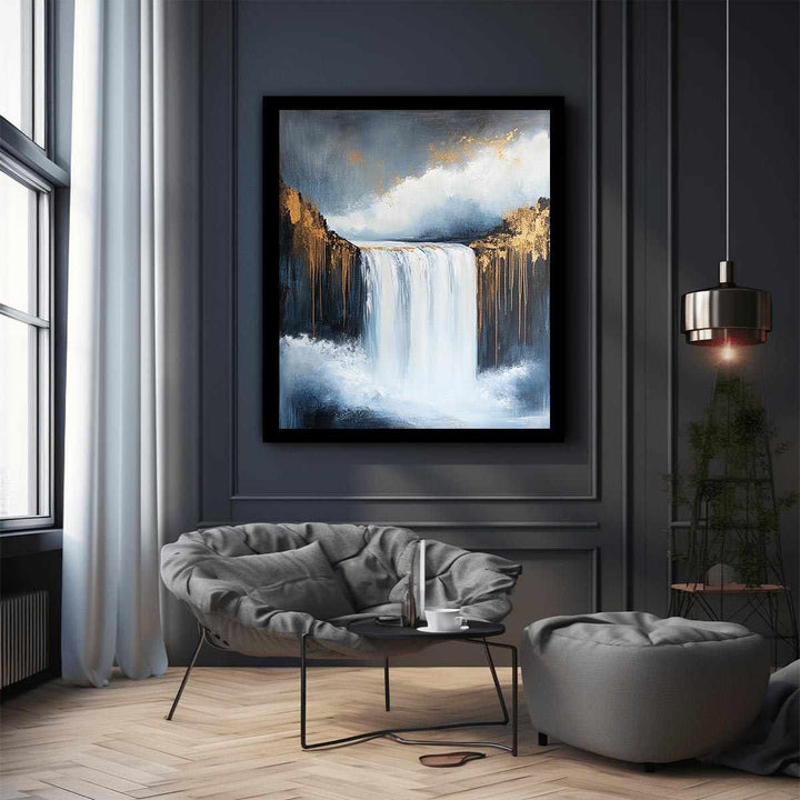 Waterfall Canvas Painting 