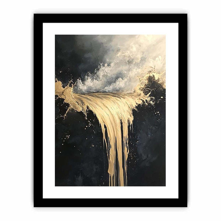 Gold Flow Canvas Painting 