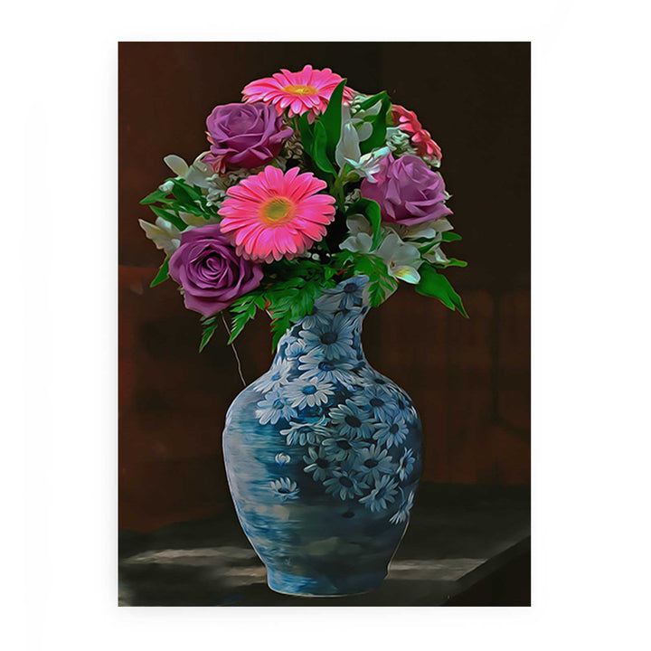 Flower Vase Art Painting