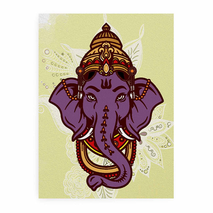 Ganesha Purple Face Painting