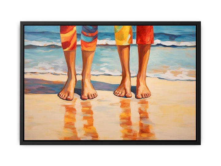 Step In Beach Art   canvas Print