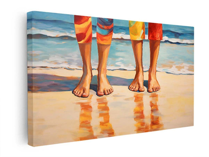 Step In Beach Art   canvas Print