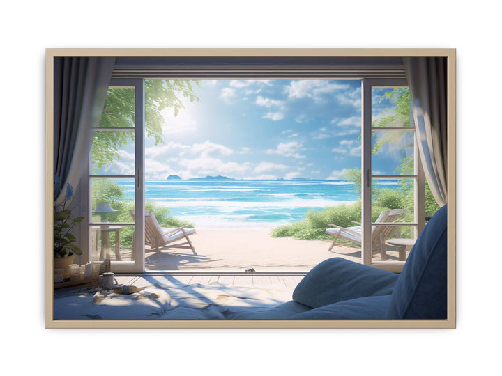 Beach House Dream  framed Print