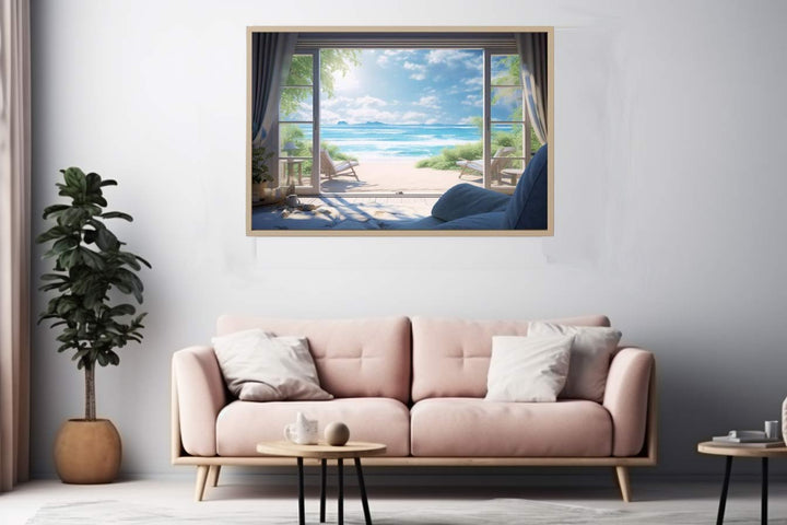 Beach House Dream  Art Print