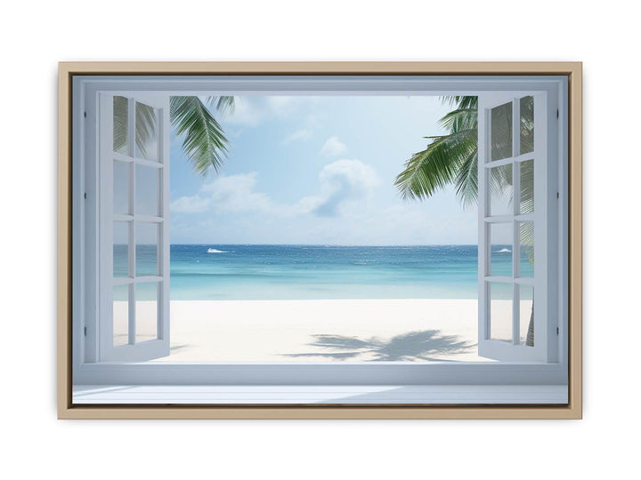 Beach Window Phuket  framed Print