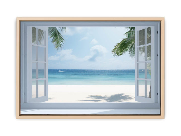 Beach Window Phuket  framed Print