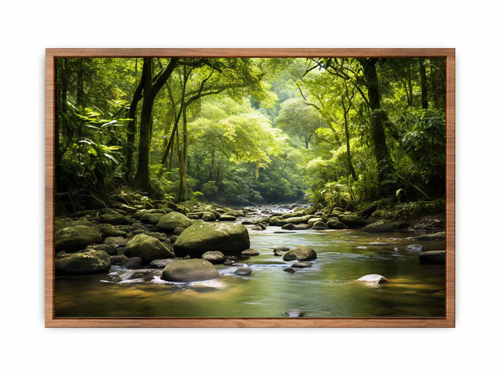 River In Rainforest painting  