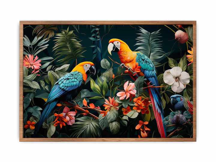  Birds Tropical Art   Painting