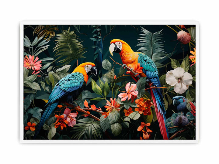  Birds Tropical Art   Painting