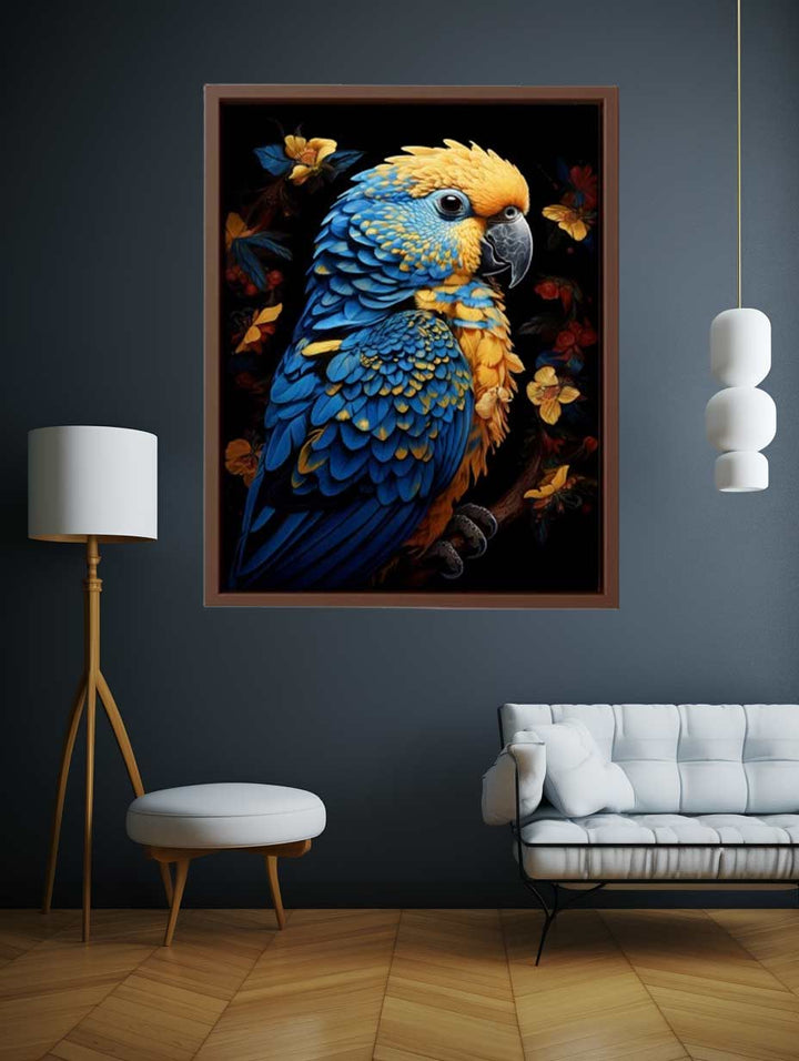 Cockatoo Colorful Painting Art Print