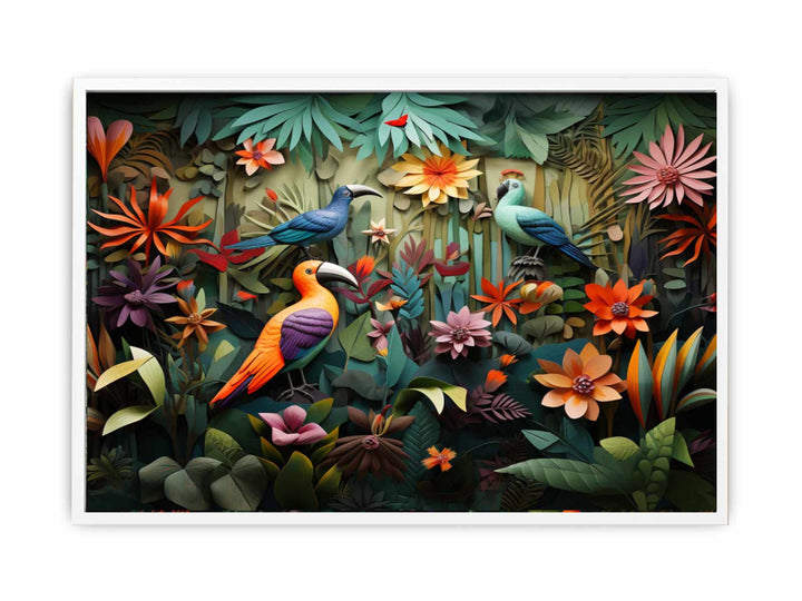  Birds Tropical Art   Painting