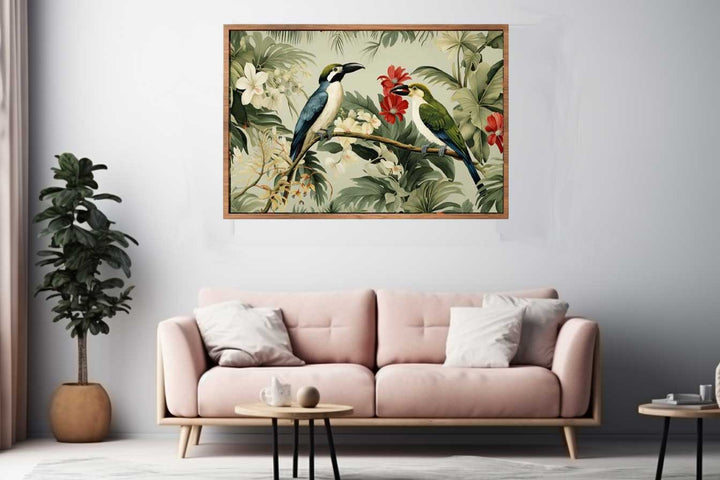  Lily Birds Tropical Wall Art  Print