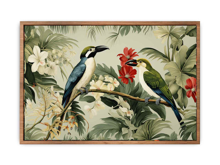  Lily Birds Tropical Wall Art   Painting