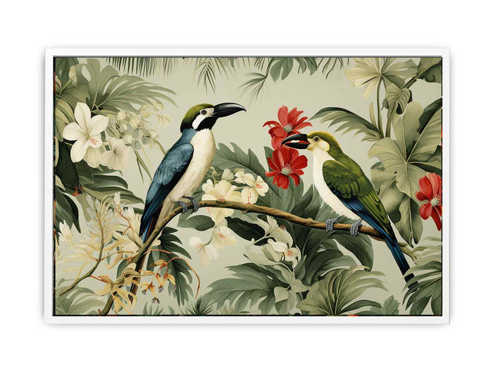 Lily Birds Tropical Wall Art   Painting