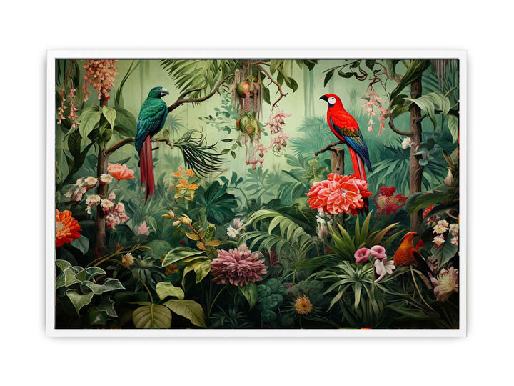  Birds Tropical Art Print   Painting