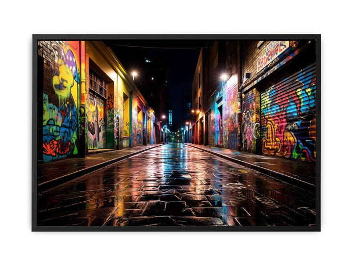 Melbourne Graffiti   canvas Print