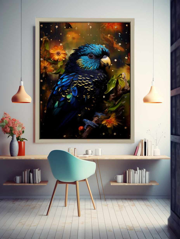 Cockatoo Colorful Painting Art Print