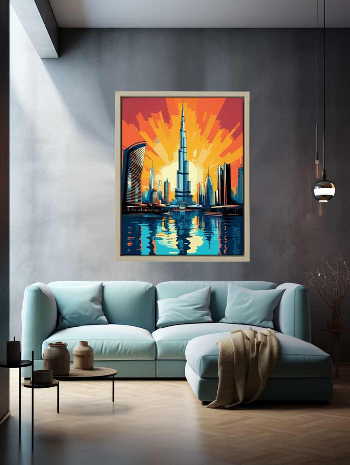Burj Khalifa, Dubai-Pop Art  Print