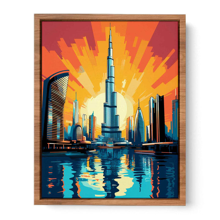 Burj Khalifa, Dubai-Pop Art   Painting