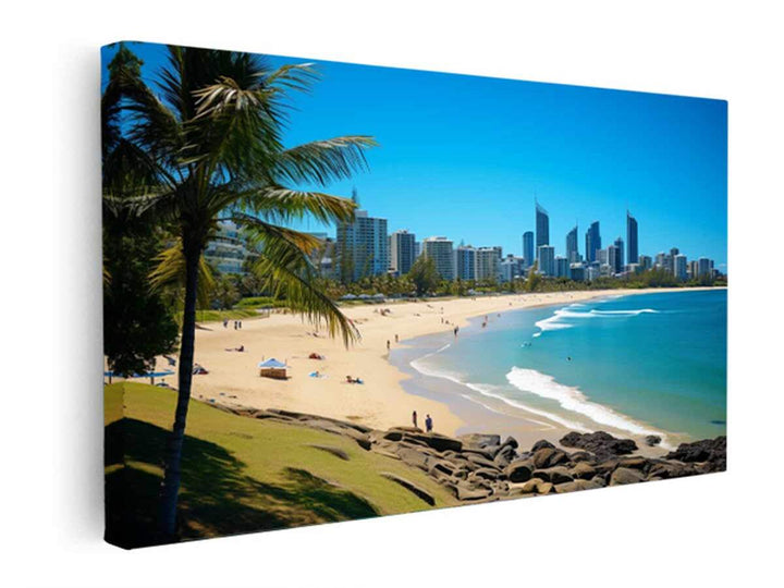 Burleigh Heads Gold Coast Beach   canvas Print