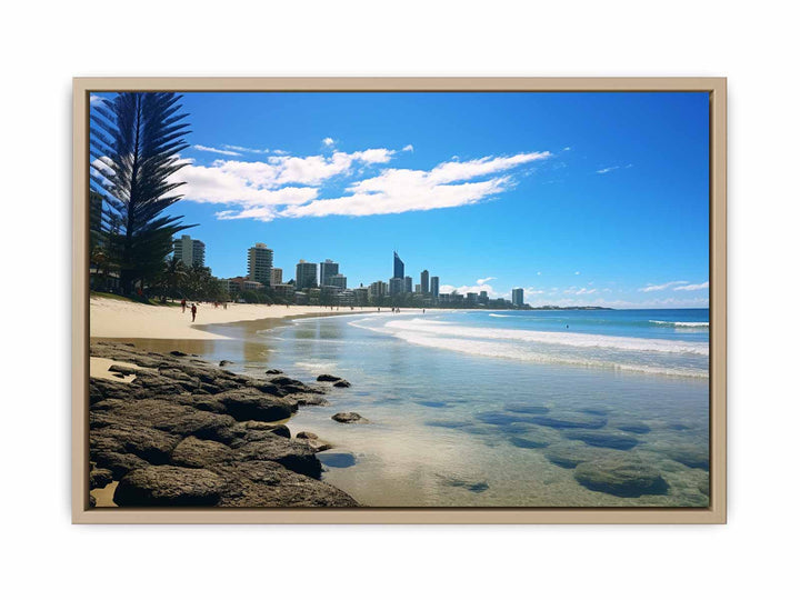 Burleigh Heads Gold Coast Australia Beach  framed Print