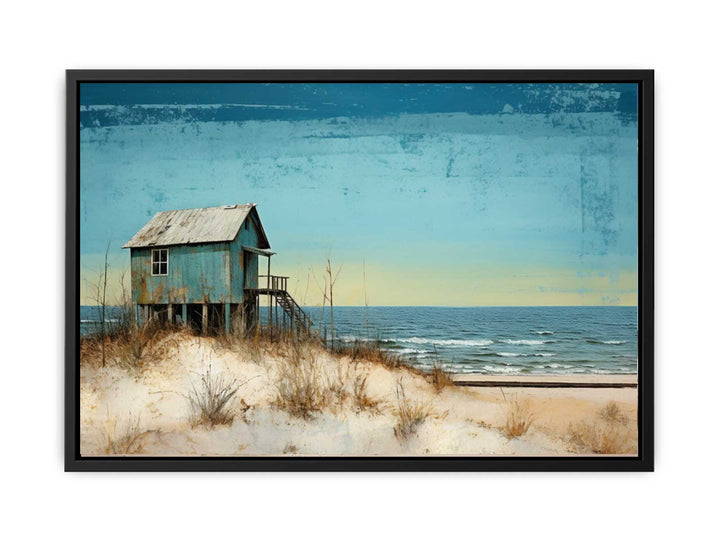 Mid Century Beach House   canvas Print