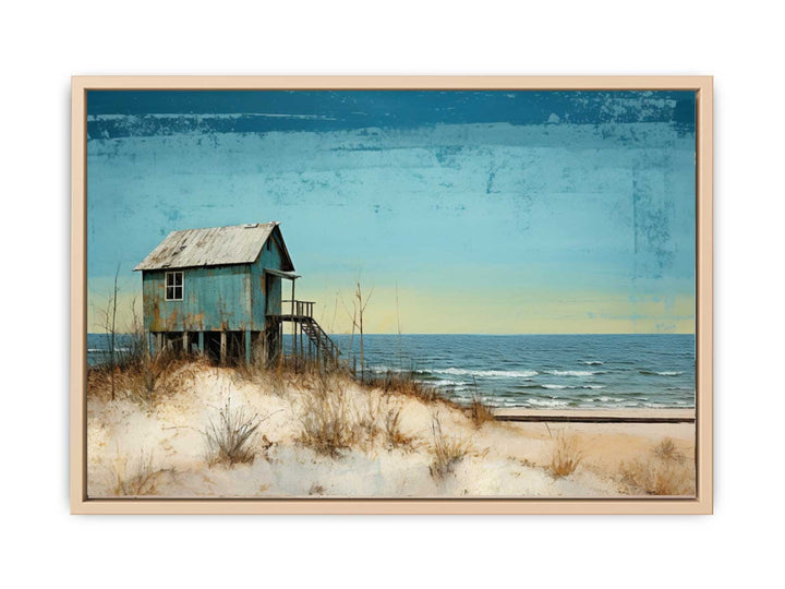 Mid Century Beach House  framed Print