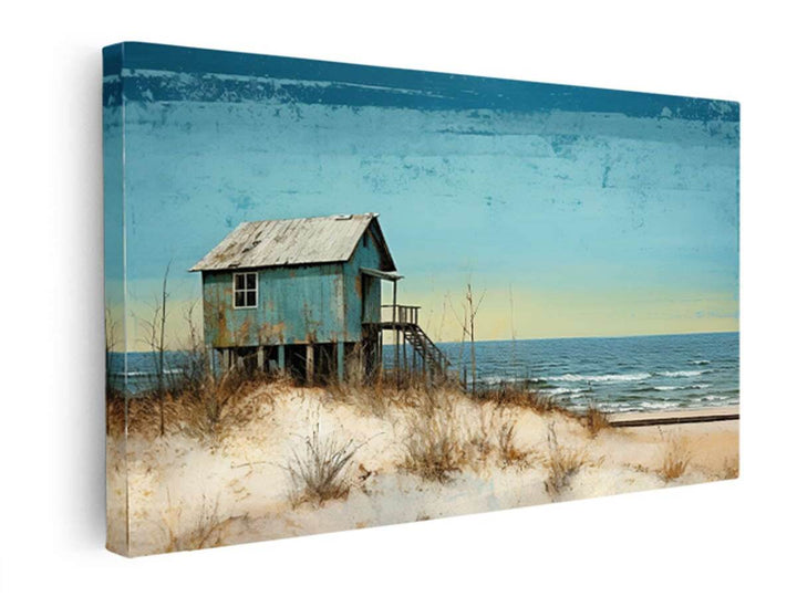 Mid Century Beach House   canvas Print