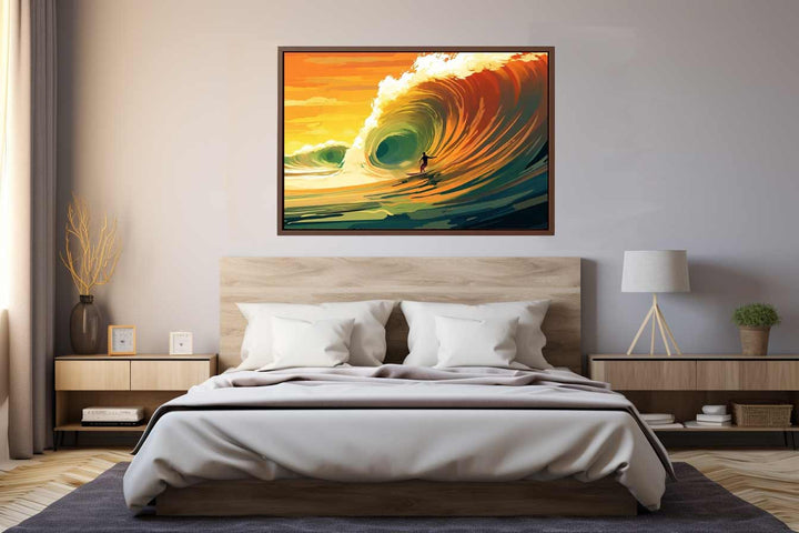 Surfer In The Sun  Art Print