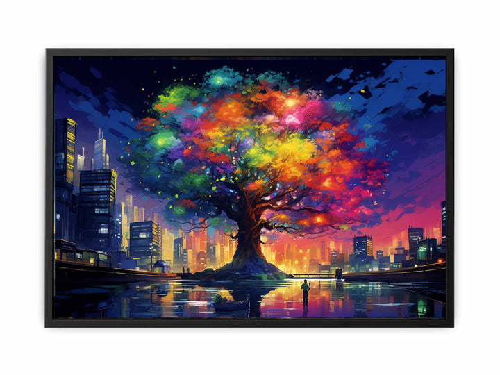 Coloful Tree In New York Fine Art   canvas Print