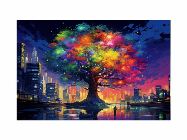 Coloful Tree In New York Fine Art 