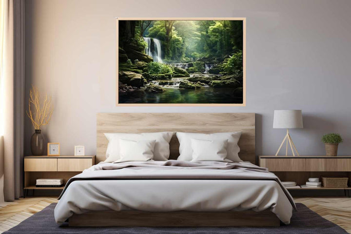 Rainforest Waterfall  Art Print