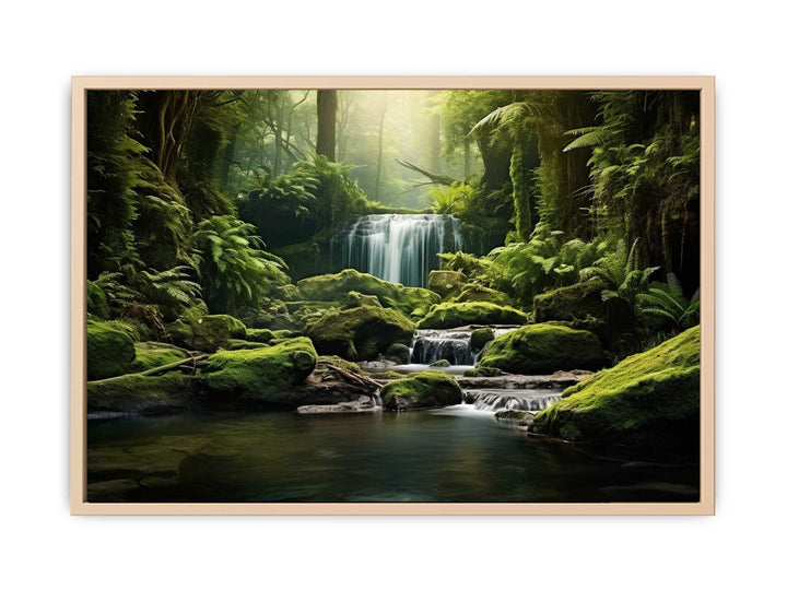 Rainforest River  framed Print