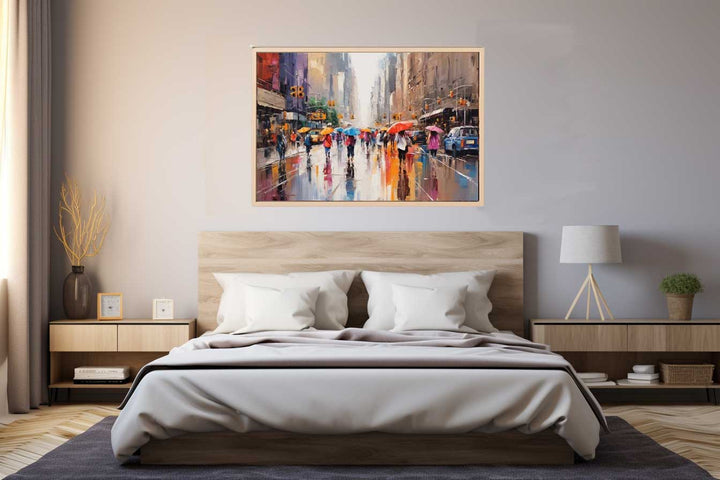 Umbrellas In New York Art  Print