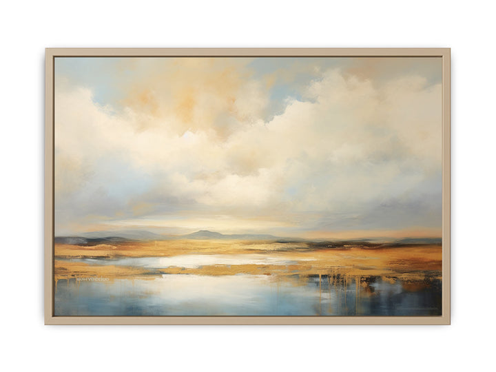 Abstract Clouds Painting framed Print