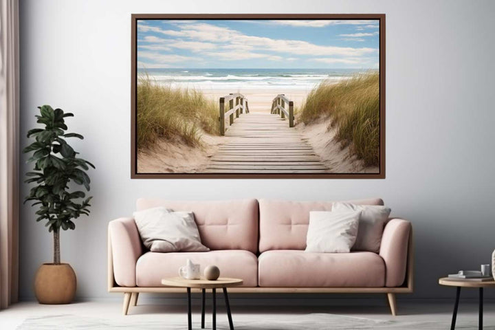 Beach Path Painting Art Print