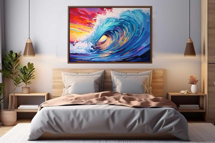 Rainbow Surf Art Print