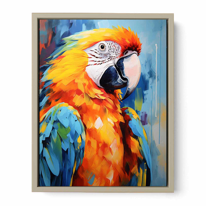 Colorful Parrot Art framed Print