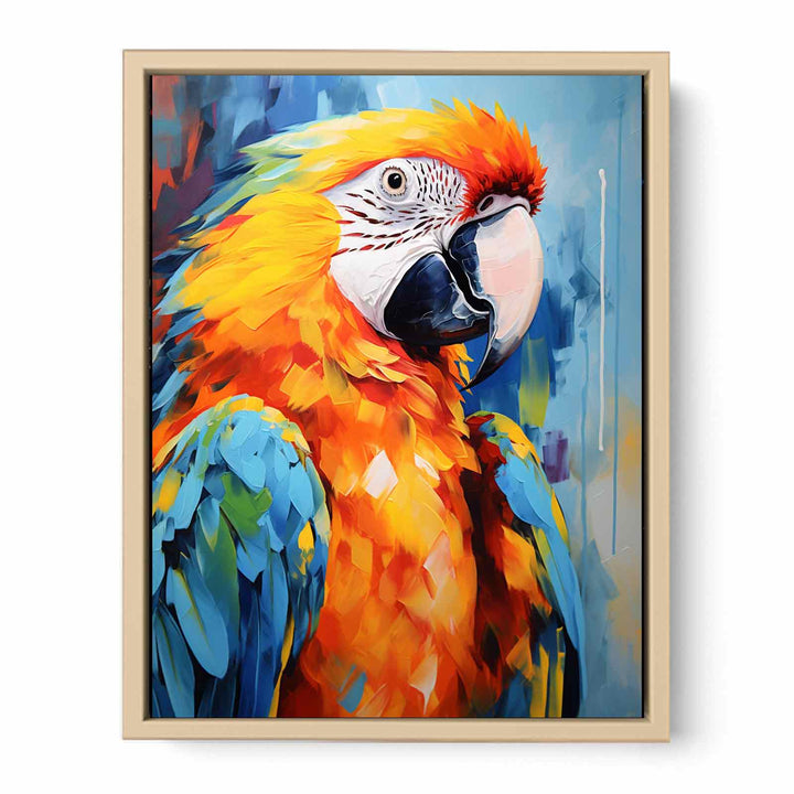 Colorful Parrot Art framed Print