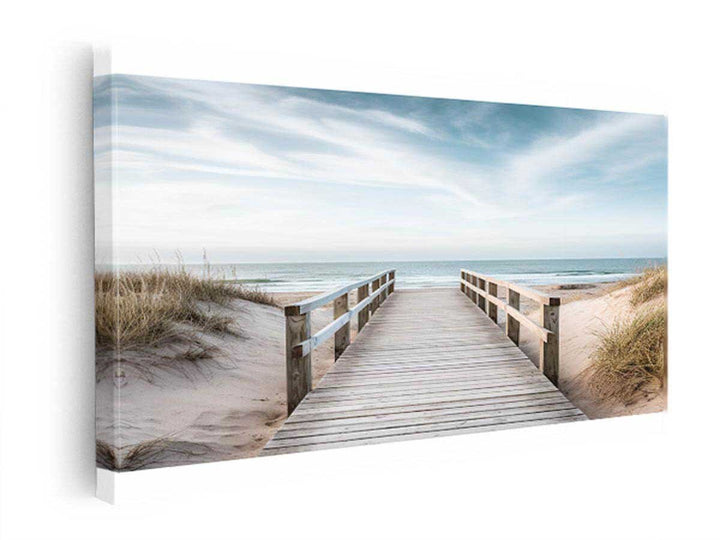 Beach Path Painting  canvas Print