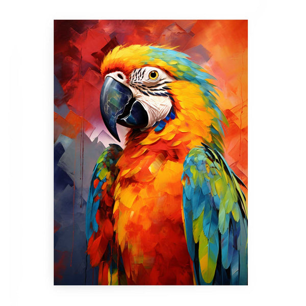 Colorful Parrot Painting