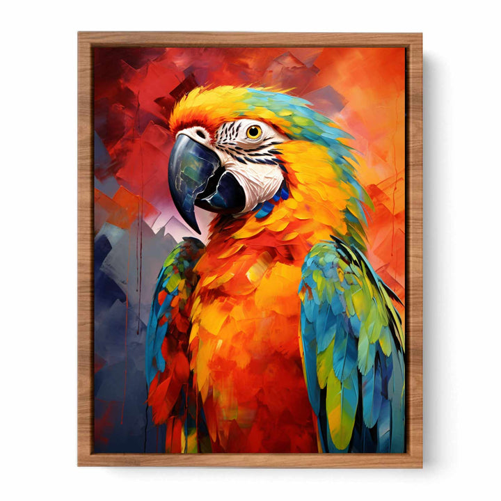 Colorful Parrot Painting  