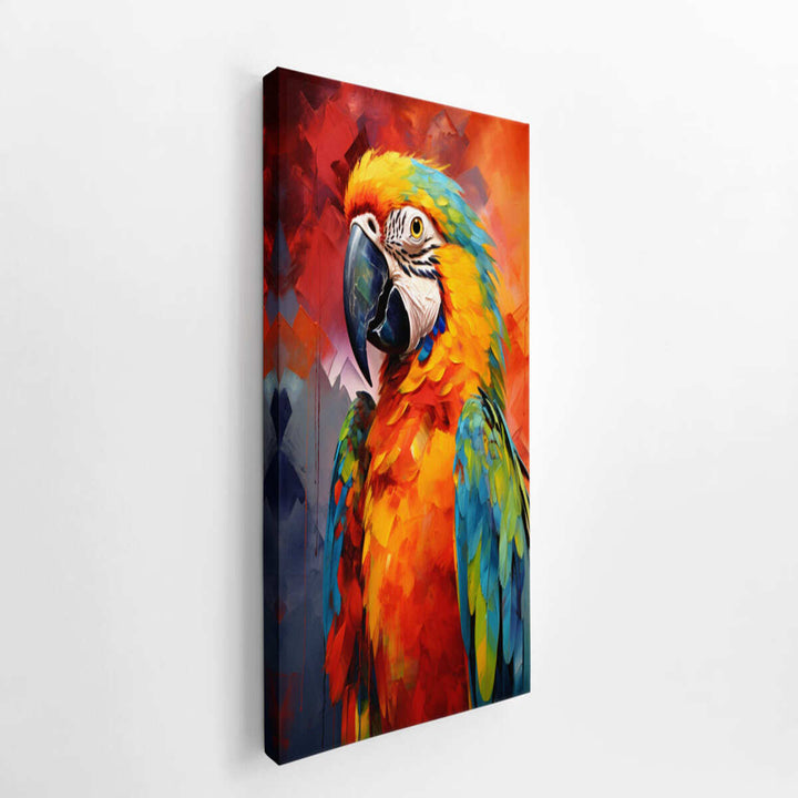 Colorful Parrot Painting  canvas Print