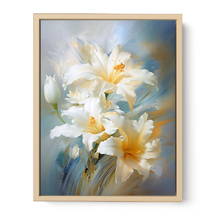 Floral Art Painting framed Print